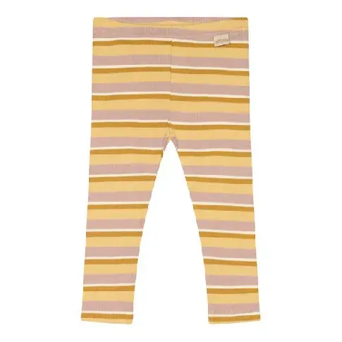 Bilde av best pris Petit Piao Legging Modal Multi Striped Adobe Rose/Yellow Corn/Mu - Babyklær