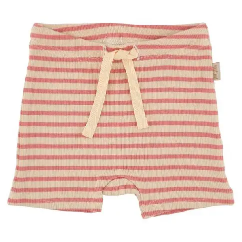 Bilde av best pris Petit Piao Shorts Modal Striped Dark Peach/Cream - Babyklær