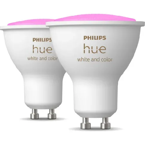 Bilde av best pris Philips Hue White Color Ambiance GU10 spotpære, 2-pak Lamper &amp; el > Lyskilder