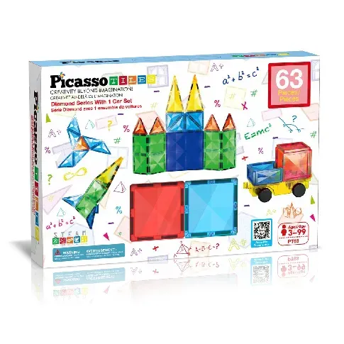 Bilde av best pris Picasso Tiles - Diamond Series Set (63 pcs) (PT63) - Leker