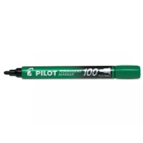 Bilde av best pris Pilot Permanent Marker 100, Grønn, 1 mm, 4,5 mm Skriveredskaper - Markør - Permanenttusj