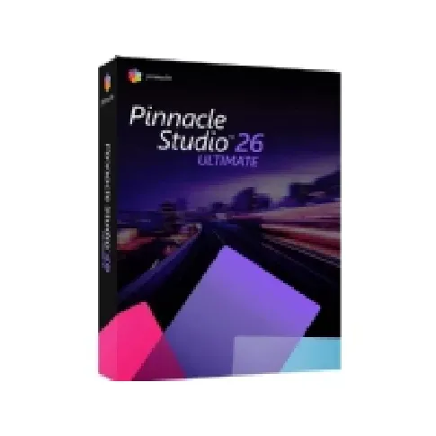Bilde av best pris Pinnacle Studio Ultimate - (v. 26) - bokspakke - 1 bruker - Win - Multi-Lingual - Europa PC tilbehør - Programvare - Multimedia