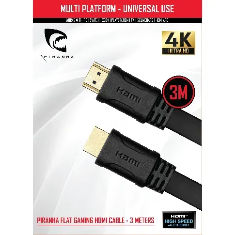 Bilde av best pris Piranha High Speed HDMI Cable 3M - Elektronikk