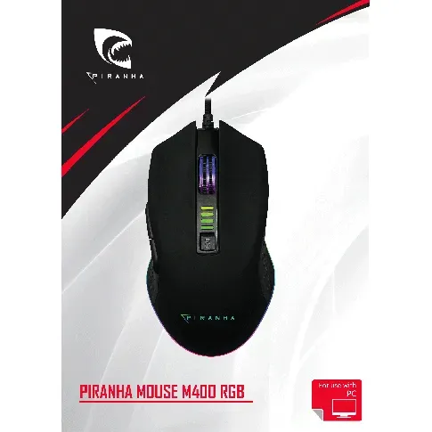 Bilde av best pris Piranha Mouse M400 RGB - Datamaskiner