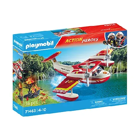 Bilde av best pris Playmobil - Firefighting Sea plane with extinguishing function (71463) - Leker