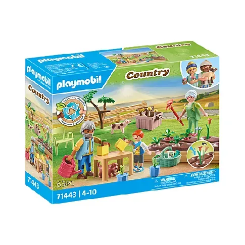 Bilde av best pris Playmobil - Idyllic vegetable garden with grandparents (71443) - Leker