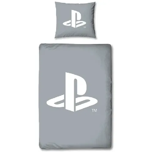 Bilde av best pris Playstation sengetøy - 140x200cm - PS 5 sengesett - 2 i 1 design - 100% bomull Sengetøy , Barnesengetøy , Barne sengetøy 140x200 cm