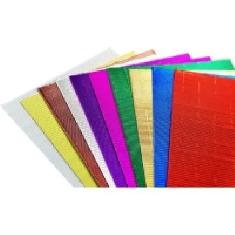 Bilde av best pris Polsirhurt Metallic bølgepapp A4, blanding av 10 farger Papir & Emballasje - Farget papir - A4 farget papir