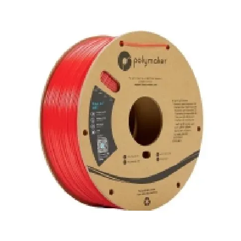 Bilde av best pris Polymaker PE01004 PolyLite Filament ABS-plast lugtsvag 1.75 mm 1000 g Rød 1 stk Skrivere & Scannere - Blekk, tonere og forbruksvarer - 3D-printer forbruksvarer