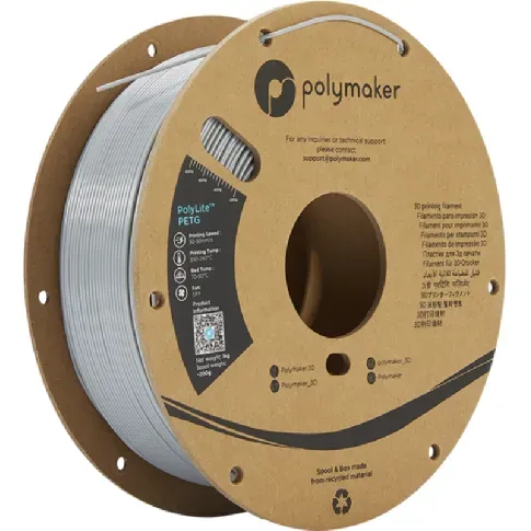 Bilde av best pris Polymaker Polymaker Polymaker Polylite PETG 1,75 mm - 1kg Grå PETG-filament,3D skrivarförbrukning