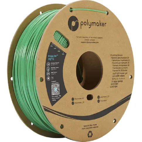 Bilde av best pris Polymaker Polymaker Polymaker Polylite PETG 1,75 mm - 1kg Grønn PETG-filament,3D skrivarförbrukning
