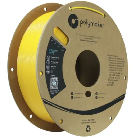 Bilde av best pris Polymaker Polymaker Polymaker Polylite PETG 1,75 mm - 1kg Gul PETG-filament,3D skrivarförbrukning