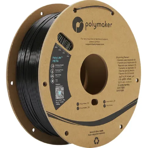 Bilde av best pris Polymaker Polymaker Polymaker Polylite PETG 1,75 mm - 1kg Svart PETG-filament,3D skrivarförbrukning