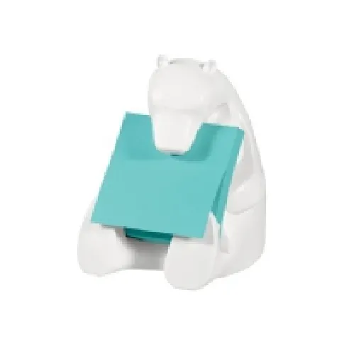 Bilde av best pris Post-It Pop-up Note Dispenser for 3 in x 3 in Notes, Bear design, White, 1 stykker, 50 ark Papir & Emballasje - Blokker & Post-It - Dispensere