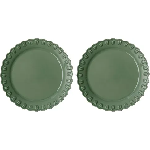 Bilde av best pris PotteryJo Tulipa tallerken 26 cm, 2-pack, verona grønn Plate