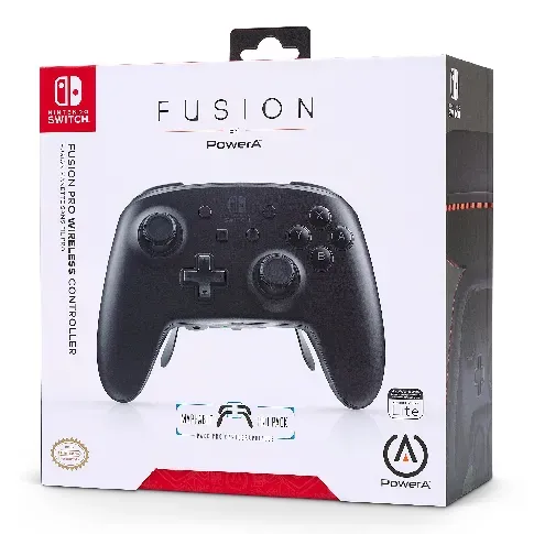 Bilde av best pris PowerA Fusion Pro Wireless Controller (Nintendo Switch) - White/Black - Videospill og konsoller