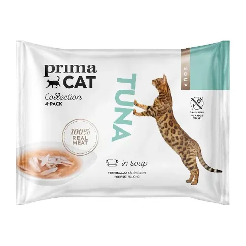 Bilde av best pris PrimaCat Tuna in Soup (4 x 40 gram) Katt - Kattemat - Våtfôr