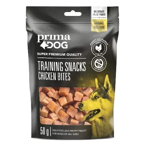 Bilde av best pris PrimaDog Training Snacks Chicken Bites 50 g Hund - Hundegodteri - Godbiter til hund