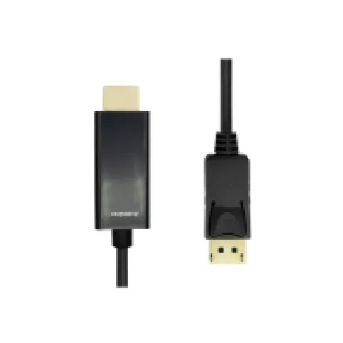Bilde av best pris ProXtend - Adapterkabel - DisplayPort hann låst til HDMI hann - 3 m - dobbeltisolert - svart - støtte for 4K 60 Hz (3840 x 2160) PC tilbehør - Kabler og adaptere - Videokabler og adaptere