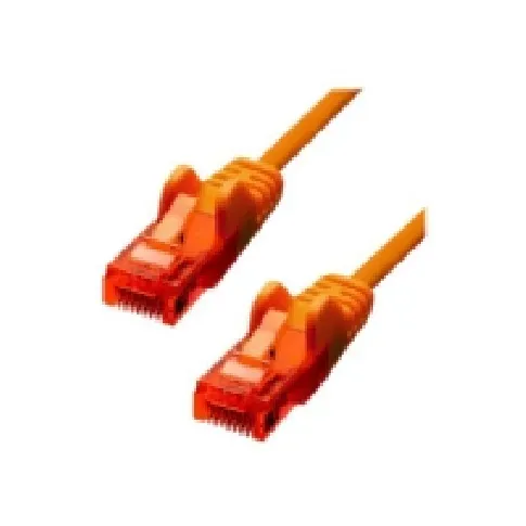 Bilde av best pris ProXtend - Koblingskabel - RJ-45 (hann) til RJ-45 (hann) - 15 m - 5 mm - UTP - CAT 6 - IEEE 802.3af - med støvel, uten hindringer, flertrådet - oransje PC tilbehør - Kabler og adaptere - Nettverkskabler
