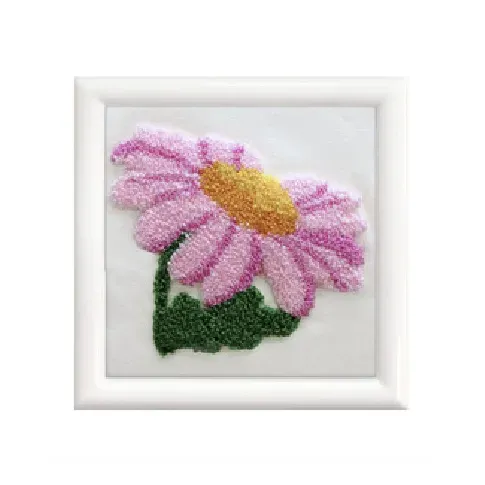 Bilde av best pris Punch Needle Kit Blomst Strikking, pynt, garn og strikkeoppskrifter
