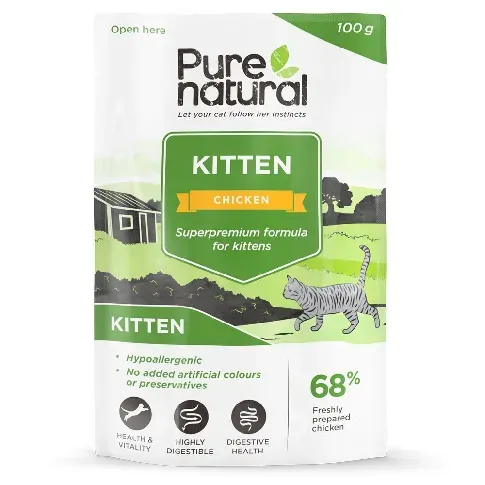 Bilde av best pris Purenatural Kitten Chicken With Rice Katt - Kattemat - Våtfôr
