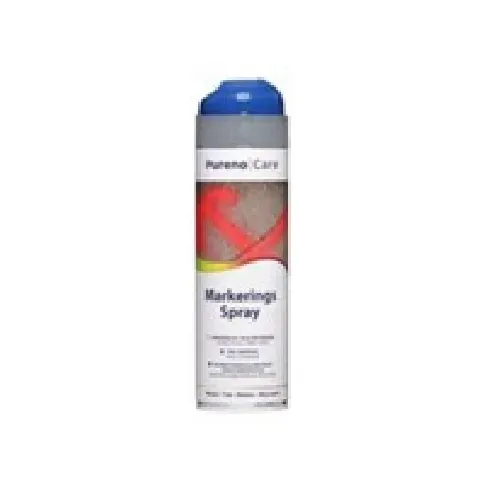 Bilde av best pris Pureno markeringsspray 500ml - Blå beregnet til mærkning på veje, bygninger, tuneller m.m. Verktøy & Verksted - Håndverktøy - Markeringsverktøy