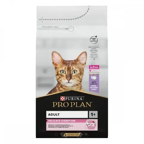 Bilde av best pris Purina Pro Plan Cat Adult Delicate Digestion Turkey (1,5 kg) Katt - Kattemat - Spesialfôr - Kattemat for følsom mage