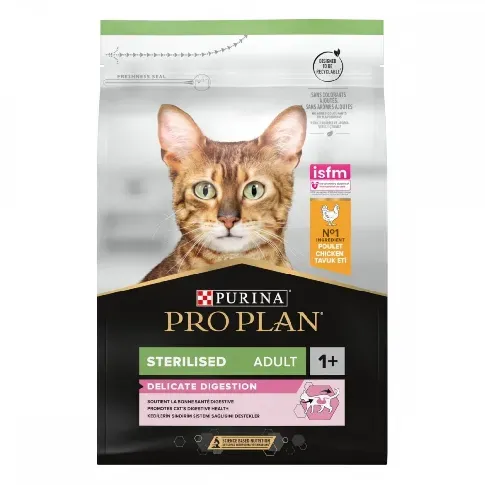 Bilde av best pris Purina Pro Plan Cat Adult Sterilised Delicate Digestion Chicken (3 kg) Katt - Kattemat - Spesialfôr - Kattemat for sterilisert katt