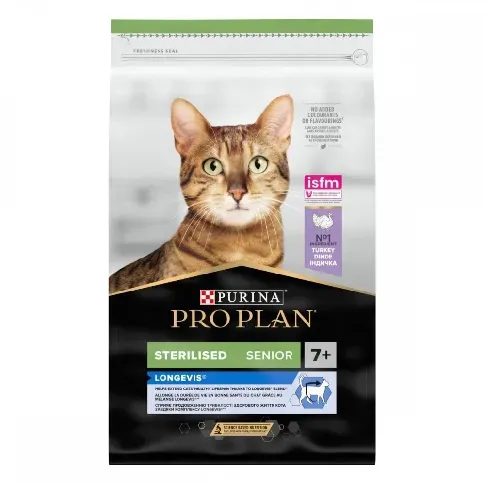 Bilde av best pris Purina Pro Plan Cat Senior Sterilised Longvis Turkey (10 kg) Katt - Kattemat - Spesialfôr - Kattemat for sterilisert katt