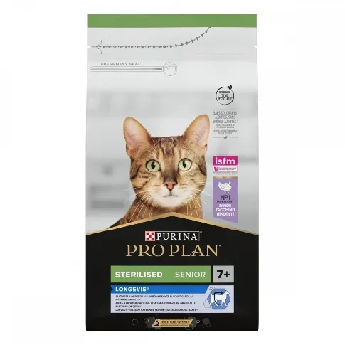 Bilde av best pris Purina Pro Plan Cat Senior Sterilised Longvis Turkey (1,5 kg) Katt - Kattemat - Spesialfôr - Kattemat for sterilisert katt