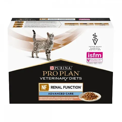 Bilde av best pris Purina Pro Plan Veterinary Diets Feline Feline NF Renal Function Advanced Care with Salmon 10x85 g Veterinærfôr til katt - Nyresykdom