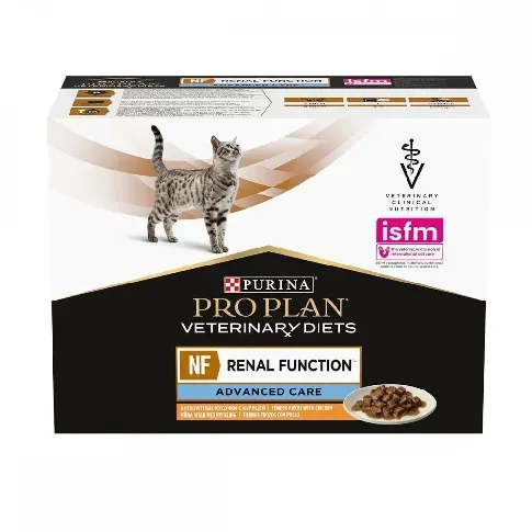 Bilde av best pris Purina Pro Plan Veterinary Diets Feline NF Renal Function Advanced Care Chicken 10x85 g Katt - Kattemat - Våtfôr