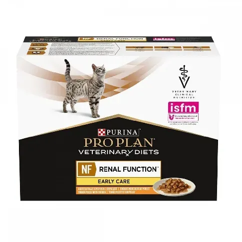 Bilde av best pris Purina Pro Plan Veterinary Diets Feline NF Renal Functionarly Care Chicken 10x85 g Veterinærfôr til katt - Nyresykdom