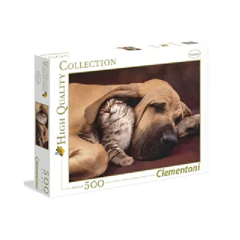Bilde av best pris Puslespill Hund & Katt 500 biter Strikking, pynt, garn og strikkeoppskrifter