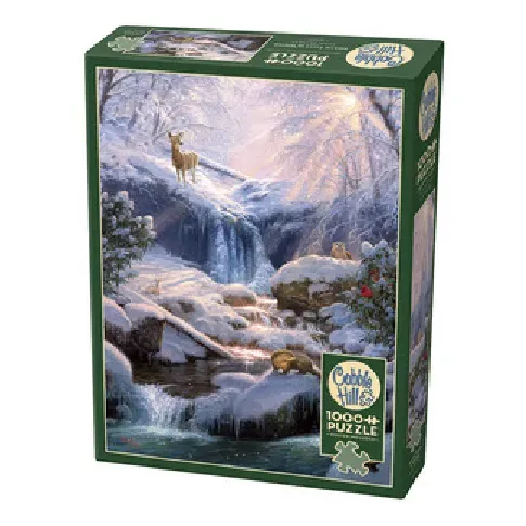 Bilde av best pris Puslespill Mystic Falls på vinteren 1000 biter Strikking, pynt, garn og strikkeoppskrifter