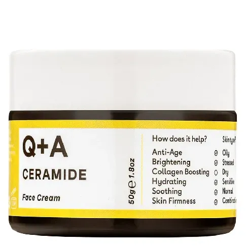 Bilde av best pris Q+A Ceramide Defence Face Cream 50g Hudpleie - Ansikt - Dagkrem