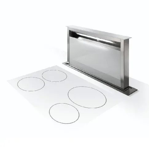 Bilde av best pris Røroshetta Fabula Benkeventilator 90cm Hvit Glass Kjøkkenvifte