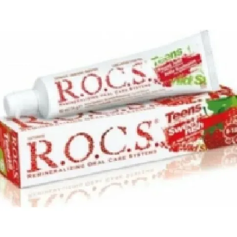 Bilde av best pris R.O.C.S. Pasta dla dzieci (8-18 lat) eller smaku poziomki Rocs Teens Wild Strawberry 60ml Helse - Tannhelse