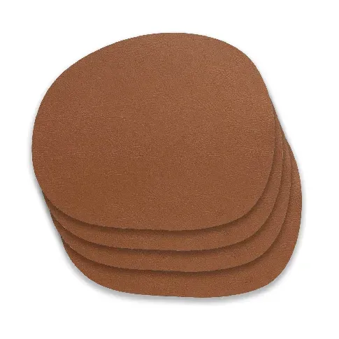 Bilde av best pris RAW - Buffalo placemat - Recycled leather - 4 pc - Cinnamon brown (15668) - Hjemme og kjøkken