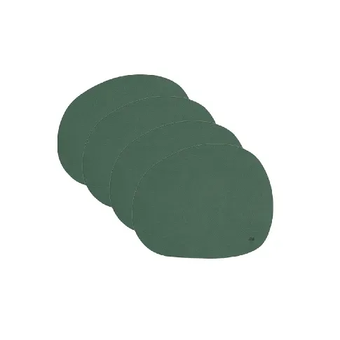 Bilde av best pris RAW - Buffalo placemat - Recycled leather - 4 pc - Green (15669) - Hjemme og kjøkken