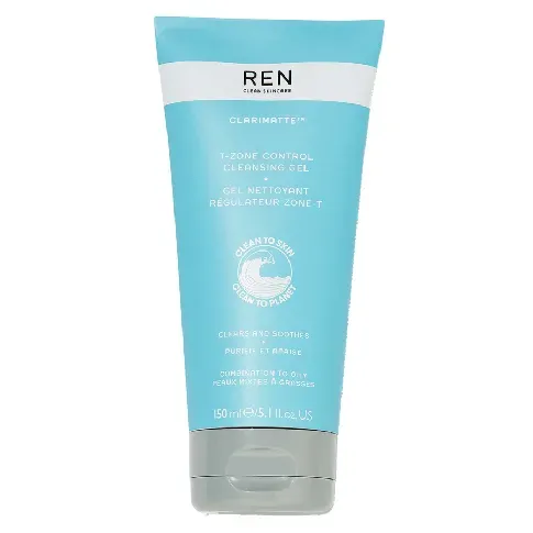 Bilde av best pris REN Clean Skincare Clarimatte T-Zone Control Cleansing Gel 150ml Hudpleie - Ansikt - Rens