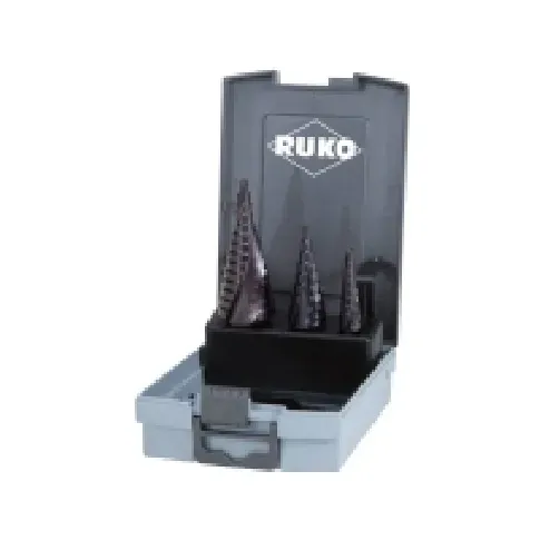 Bilde av best pris RUKO 101026FRO Trinbor-sæt 3 dele 4 - 12 mm, 4 - 20 mm, 4 - 30 mm HSS 3-fladeskaft 1 Set El-verktøy - Tilbehør - Metallbor