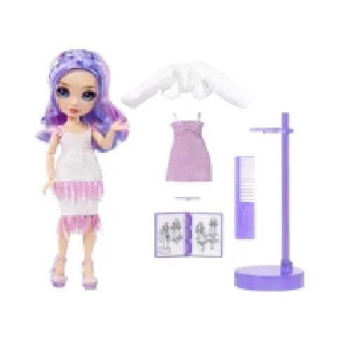 Bilde av best pris Rainbow High Fantastic Fashion Doll- Violet (purple), Motedukke, Hunkjønn, 4 år, Jente, 280 mm, Lilla Leker - Figurer og dukker