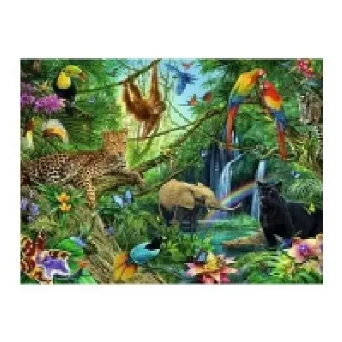 Bilde av best pris Ravensburger XXL - Animals in the Jungle - puslespill - 200 deler Leker - Spill - Gåter