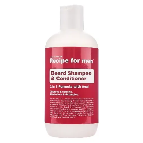 Bilde av best pris Recipe For Men Beard Shampoo & Conditioner 250ml Mann - Hårpleie - Behandling