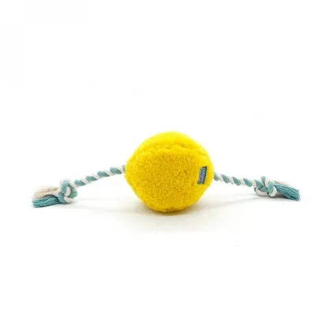 Bilde av best pris Resploot Juggles Hundboll med Rep Gul Hund - Hundeleker - Tauleker