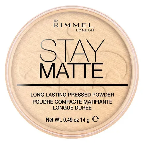 Bilde av best pris Rimmel London Stay Matte Pressed Face Powder #001 Transparent 14g Sminke - Ansikt - Pudder