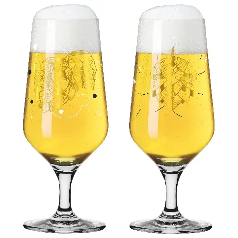 Bilde av best pris Ritzenhoff Brauchzeit pilsnerglass, 2 stk, #1&2 Ølglass