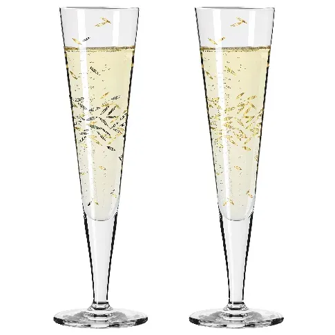 Bilde av best pris Ritzenhoff Goldnacht champagneglass, 2 stk Champagneglass